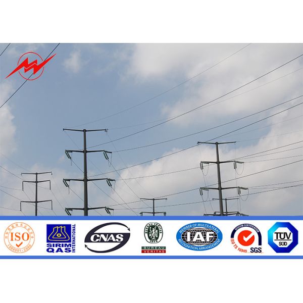 Quality Water Proof Welded Galvanized Steel Pole For Electrical Distribution Line wholesale