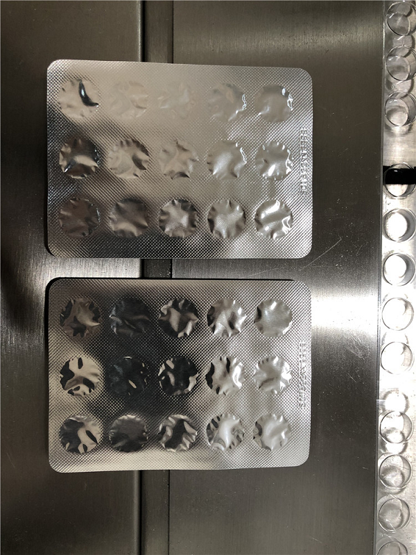 Alu PVC Automatic Chocolate Packing Machine 40 Punches Min 110mm