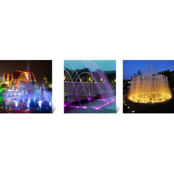 IP68 RGB 12V / 24V 27W LED Underwater Light , Landscape Fountain Waterproof Pool Lights