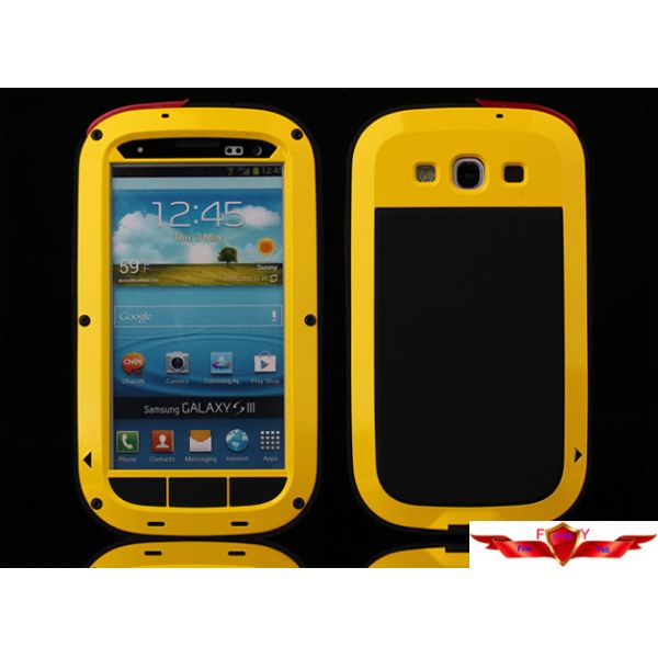 Class A Dirtproof/Shockproo/Waterproof Samsung S3/4 Cases Zinc Alloy With Tempered Glass