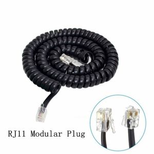 CAT 3 Telephone Cable RJ9 RJ11 RJ22 4-Conductor PVC Flat Coil