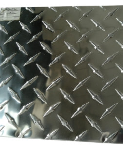 5052 6063 Rolling Aluminum Checker Sheet Noneslip 3bar 5bar For Trailers