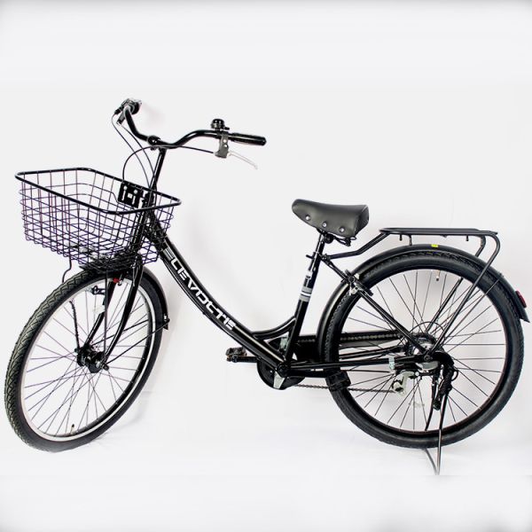 Adults Carbon City Bikes 24 Inch Classic Retro Bicycles Six Speed