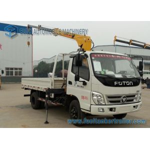 FOTON Diesel 2 Ton 4x2 Flatbed Truck With Crane 4J287C Engine