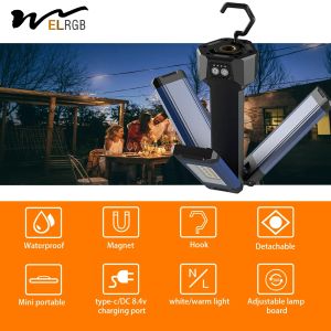 3 Heads Led Corded Light Tripod 2000mAh Rechargeable Work Light With Stand