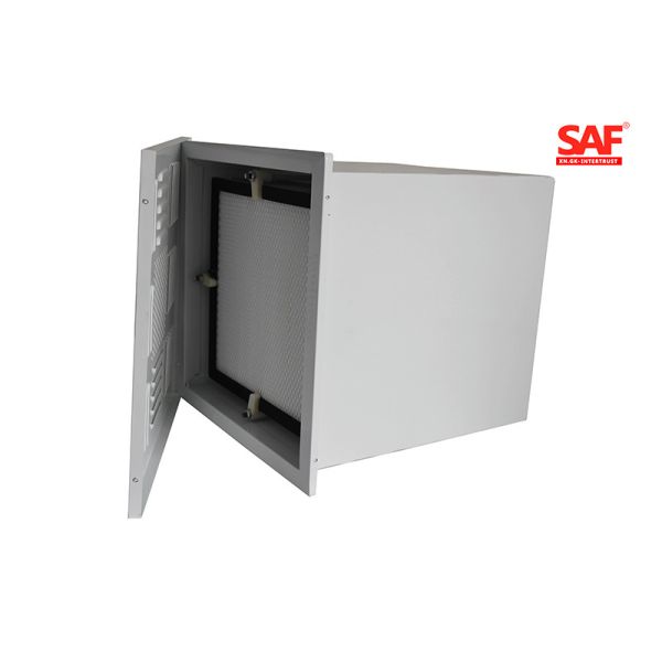 High Velocity H14 HEPA Filter Module Cleanroom Ceiling Mounted 99.99% Efficiency