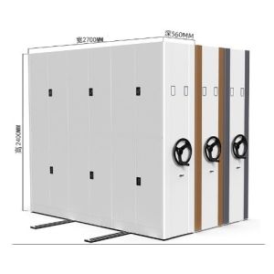 Movable Manual File Cabinet Intensive Shelf For Customer Provided Archives