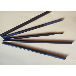 Plastic Automatic Fine Brown Eyebrow Pencil With Brush ISO Certification