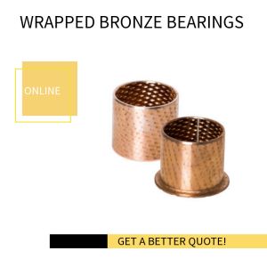 Oilless FB090 Wrapped Bronze Bearings CUSN8 Bushing Material