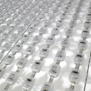 LED Injection Grille Screen Transparent For Flexible Advertising Media