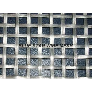 Flat Wire Intercrimp Wire Mesh For Decoration Square / Rectangular Aperture