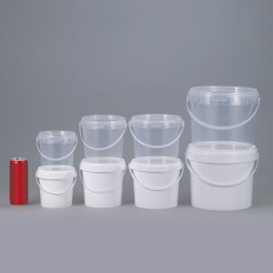 Custom 1L Food Grade Plastic Bucket for Paint Water With Lids ISO9001SGS