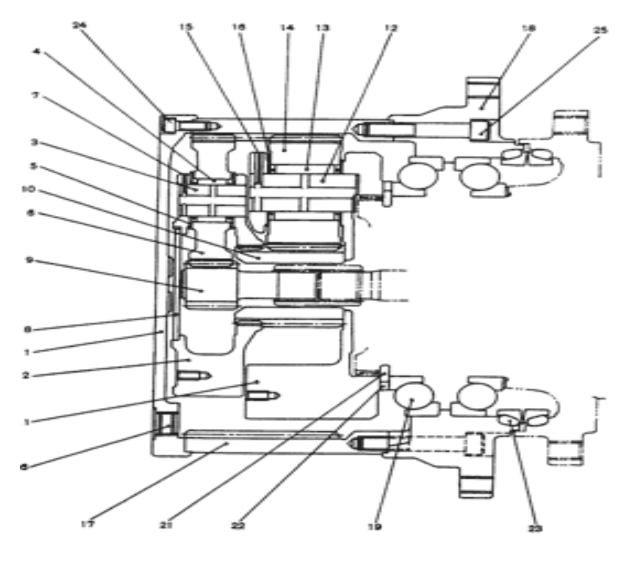 YN53D00008S002 SK200-6 Travel Planetary Carrier Assy No.1 For Kobelco Excavator Final Drive