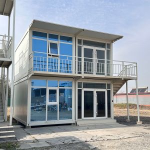 Cheap Multi-function Container House Easy To Install 20ft 30ft 40ft Flat Pack Prefabricated House for High Wind Areas for sale