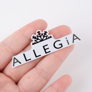 Customized Stainless Steel Label Plate with Self-Adhesive Back Glue and Customer