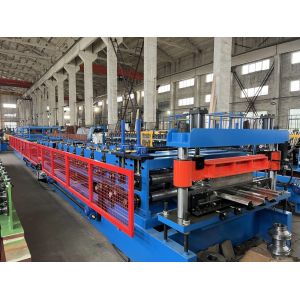 China 0.3-0.8mm Galvanized Steel Width Adjustable Boltless Metal Roof Sheet Roll Forming Machine on sale