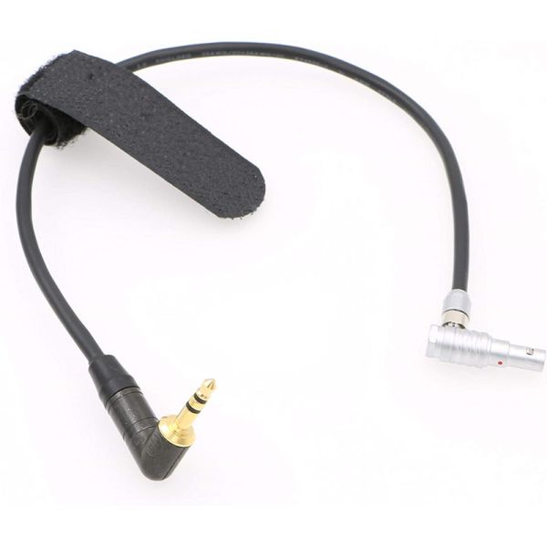 Lemo 5 Pin Right Angle Male To Right Angle 3.5mm TRS Camera Audio Cable For Z
