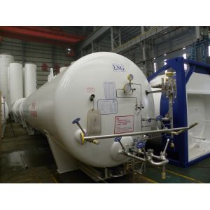 Cryogenic LNG Tank 11m3 - 60m3 Vertical And Horizontal Type