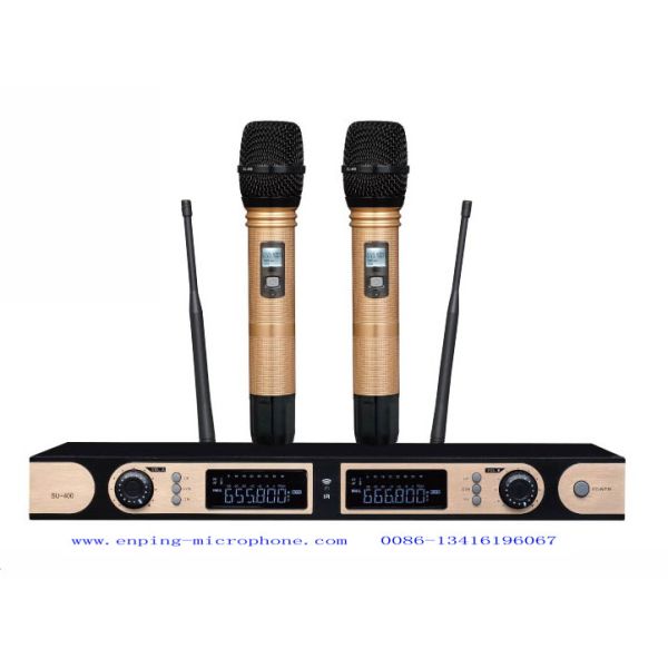 LS-400 wireless microphone system UHF IR selecta ble frequency PLL AUTOMATIC