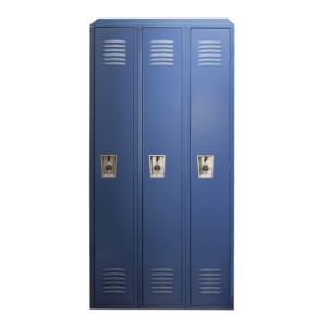 3 Compartment metal Staff Locker Cabinet Gym Storage Locker