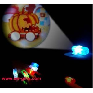 Projection Finger Lights Cartoon Patterns Projector Lamps Mini Flashlight