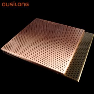 Perforated Electrocladding Aluminium Clip In Ceiling Panel