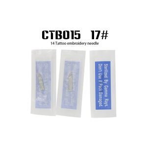 Cheap #14 17 White Curve Blade Microblading Needles Excellent Stability for sale