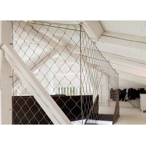 Flexible Inox Architectural Wire Mesh 300*300mm With Ferrules