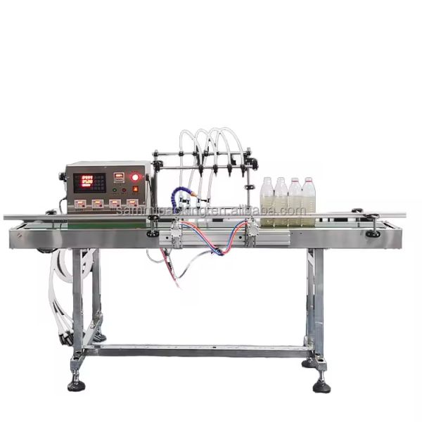 Automatic Four-Head Oral Liquid Filling Machine Simple Operation for Milk Juice