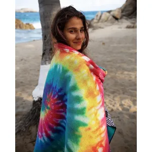 Hotel Quality Sand Proof Embroidered Beach Towels With Zipper Pocket