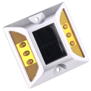 Cheap Reflective Ddurable 1.2V 600MAH Solar Powered Road Studs Yellow for sale