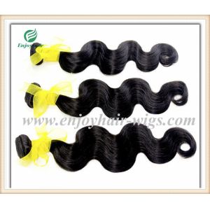 Brazilian 5A virgin remy hair weave ,natural color(can be dye) body wave 10''-26