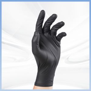 Cheap Black Disposable PVC Gloves Lightweight Breathable 100pcs/ Box for sale