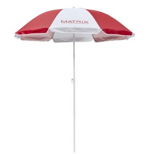 Cheap Fade Proofed UPF 50+ Windproof Manual Open Beach Umbrella With Metal Shaft Frame for sale