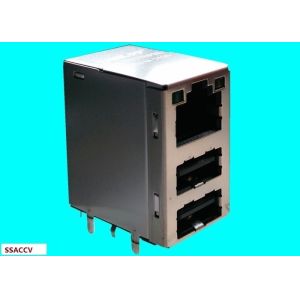 JFM24U1x-21U6 | LPJU5016B0NL RJ45 Modular Jack Over Stacked USB