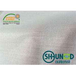 White Cotton Interlining with Hard Handfeeling , interfacing material