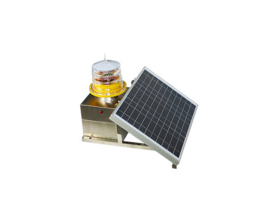 Anti Aging Solar Powered Aircraft Warning Lights High Intelligence