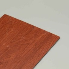 3mm Scratch-resistant Dark Red Aluminum Wood Finish Wood Grain Acm Panels Pvdf