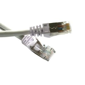 Cat6e Network Cable Shielded RJ45 Ethernet Patch Cable With Gold Plated Plug PVC