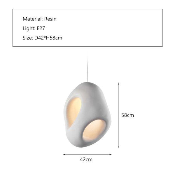 Nordic Creative Wabi-sabi Wind Led Restaurant Rustic Pendant Lights(WH-VP-162)