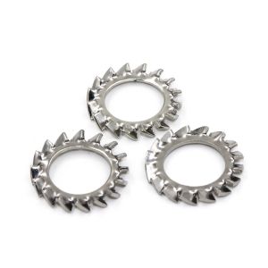 China Reliability Test Mechanical Dimensions 18-8 STAINLESS STEEL External Tooth Washer on sale