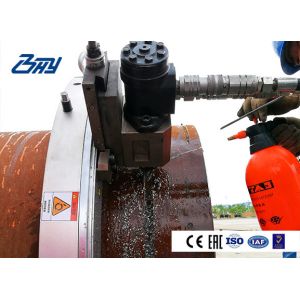 Clamshell Type Split Frame Pipe Cutting Machine Adjustable Bearing System