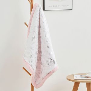 Breathable Ultra Soft Throw Blanket Fleece Starry Foil Fluffy Winter Blanket