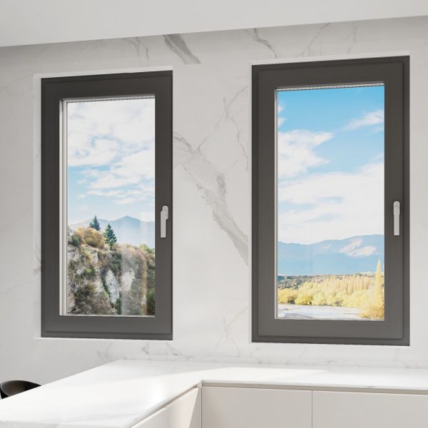 Quality Customizable Aluminum Swing Window with Multi-point Locking System High Ventilation and Energy Efficient wholesale