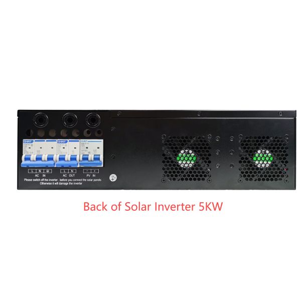 Rack Mount Pure Sine Ware Hybrid Solar Inverter 5KW PV 150/500Vdc 220/230Vac Output Wifi GPRS For BTS