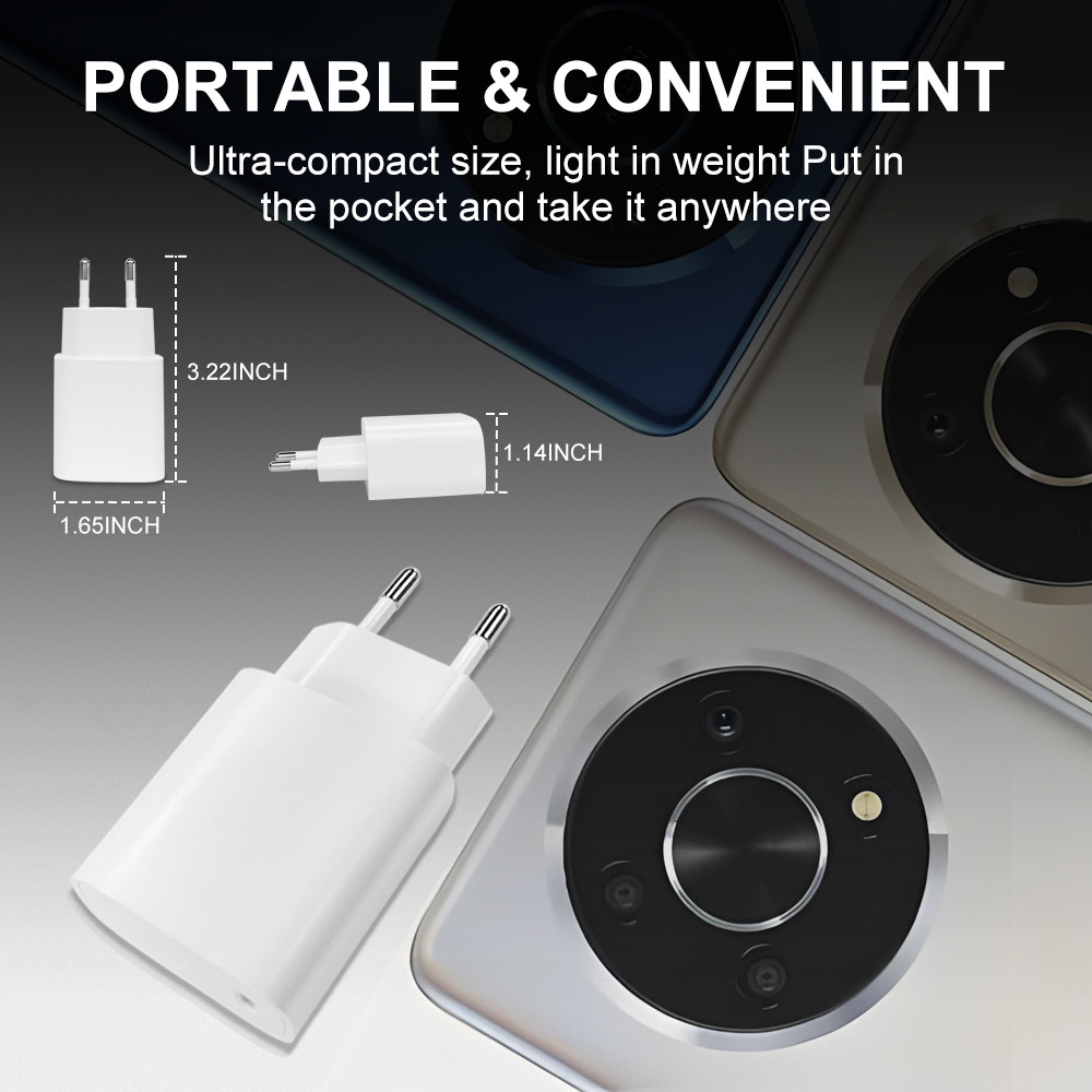 20W 30W Mobile Phone Charger Power Adapter USB Type C Portable Phone Charger For