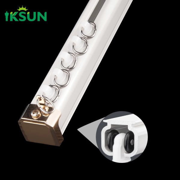 Quality T5 Temper Square Curtain Rod Railing With Aluminum Alloy Bracket wholesale