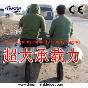 380 Reinforced Boat Launching Wheels To Carry Boat , Inflatable Boat Wheels