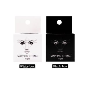 Black Cotton String Microblading Brow Pre Inked Mapping String Line