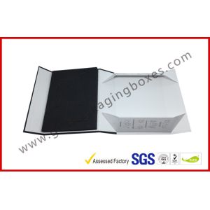 Custom Printed Magnet Flat Pack Gift Boxes Foldable Book Shape